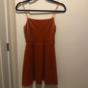 UO NWT Velvet Straight Neck Mini Dress